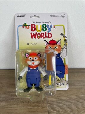 Super7 ReAction Richard Scarry's Busy World MR FIXIT Action Figure
